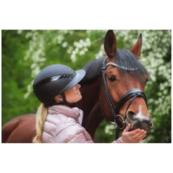 ABUS PIKEUR Reithelme<Reithelm AirLuxe Supreme Glam Long Visor