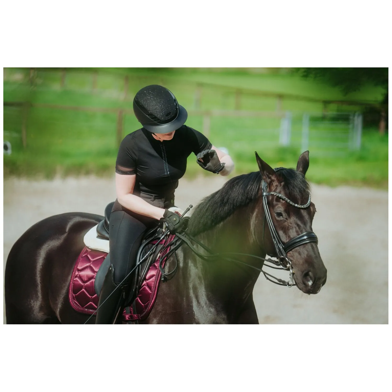 ABUS PIKEUR Reithelme<Reithelm AirLuxe Supreme Glam Long Visor