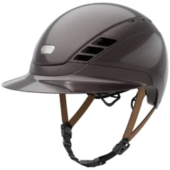 Loesdau Reithelme<ABUS PIKEUR Reithelm AirLuxe Pure Metallic Hazelnut