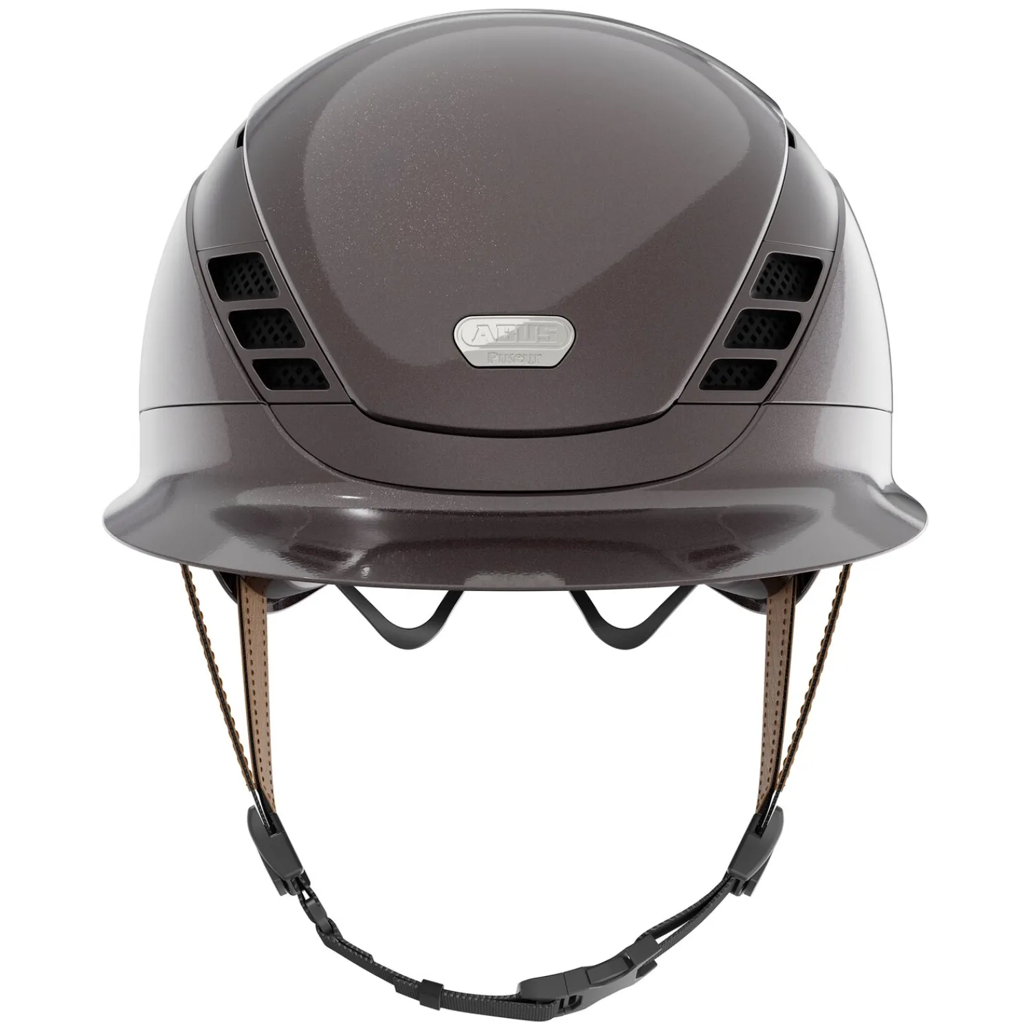 Loesdau Reithelme<ABUS PIKEUR Reithelm AirLuxe Pure Metallic Hazelnut