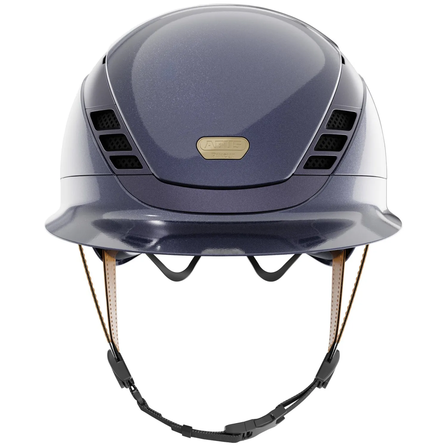 Loesdau Reithelme<ABUS PIKEUR Reithelm AirLuxe Pure Metallic Hazelnut