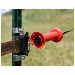 Loesdau Weidezaunisolatoren<AKO Bandtorgriffisolator-Set für T-Pfosten