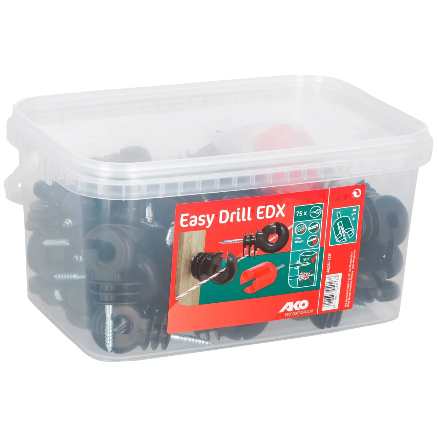 Loesdau Weidezaunisolatoren<AKO Ringisolatoren EASY DRILL EDX