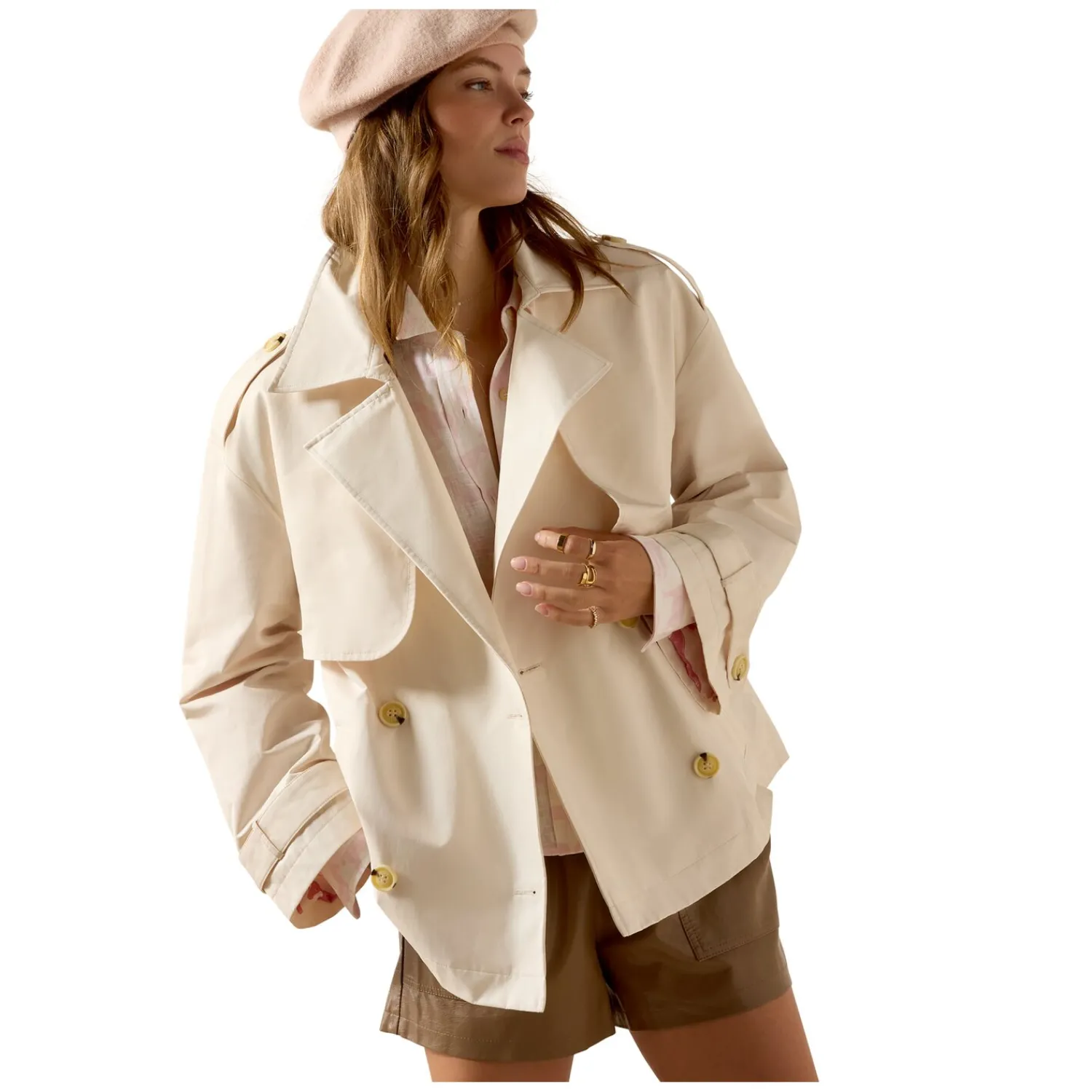 Damen ARIAT Reitjacken<Kurzer Trenchcoat taunton Jacket