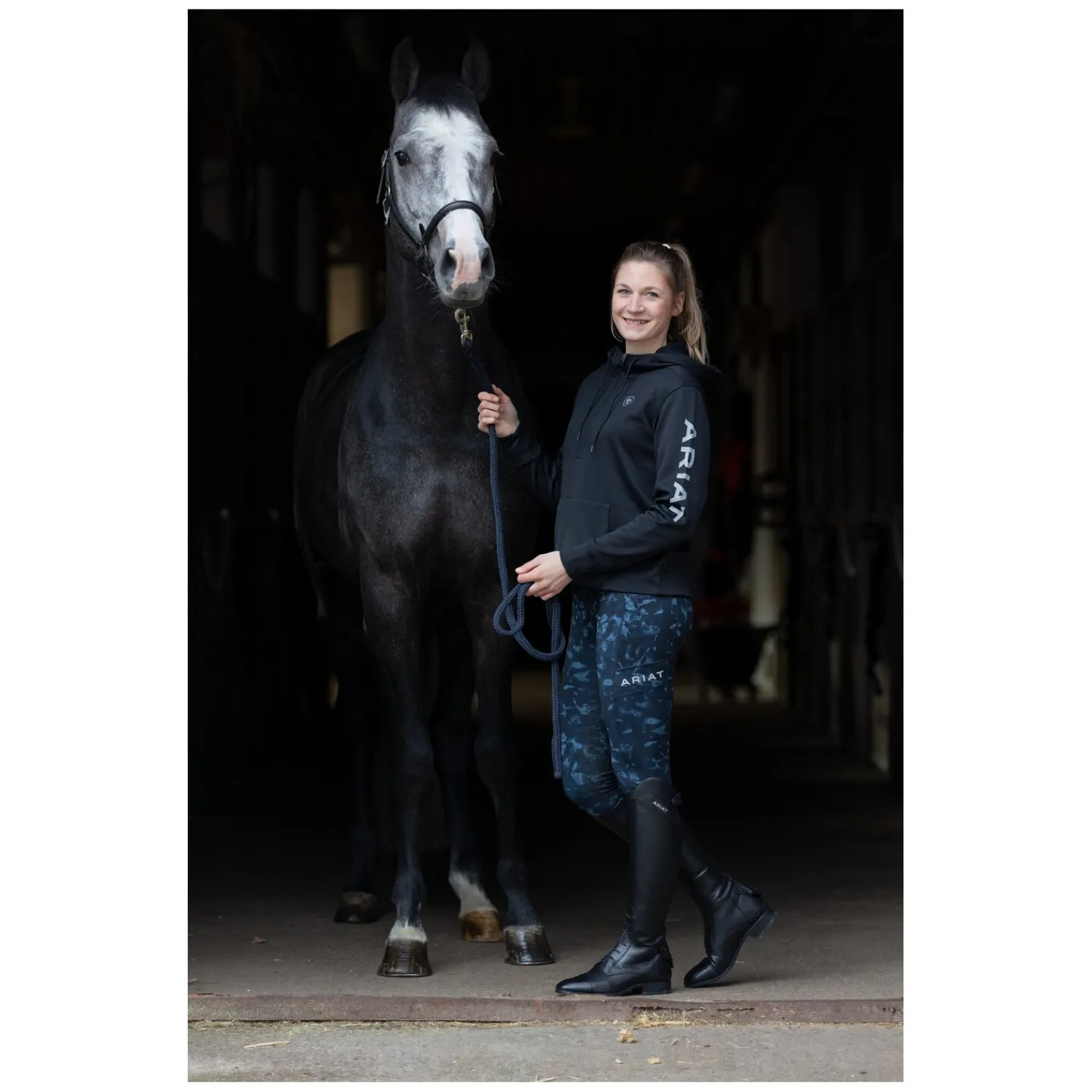 Damen Loesdau Reithosen<ARIAT Reitleggings EOS Print Full Seat