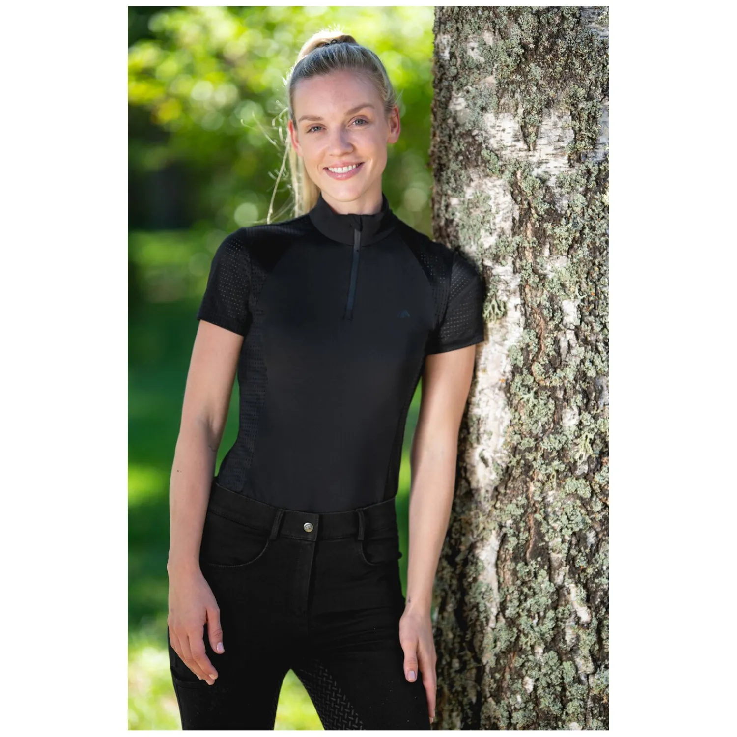 Damen black forest Reithosen<Jeans-Reithose mit Grip-Vollbesatz
