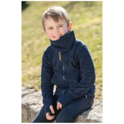Kinder black forest Reitjacken<kids Fleecejacke mit Stehkragen