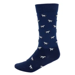 black forest kids Reitsocken<Kinder-Kniestrümpfe mit Pferde-Allovermuster