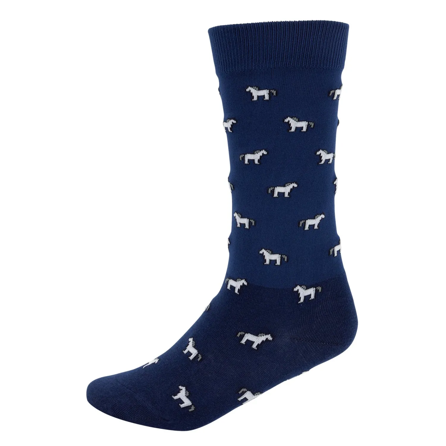 black forest kids Reitsocken<Kinder-Kniestrümpfe mit Pferde-Allovermuster