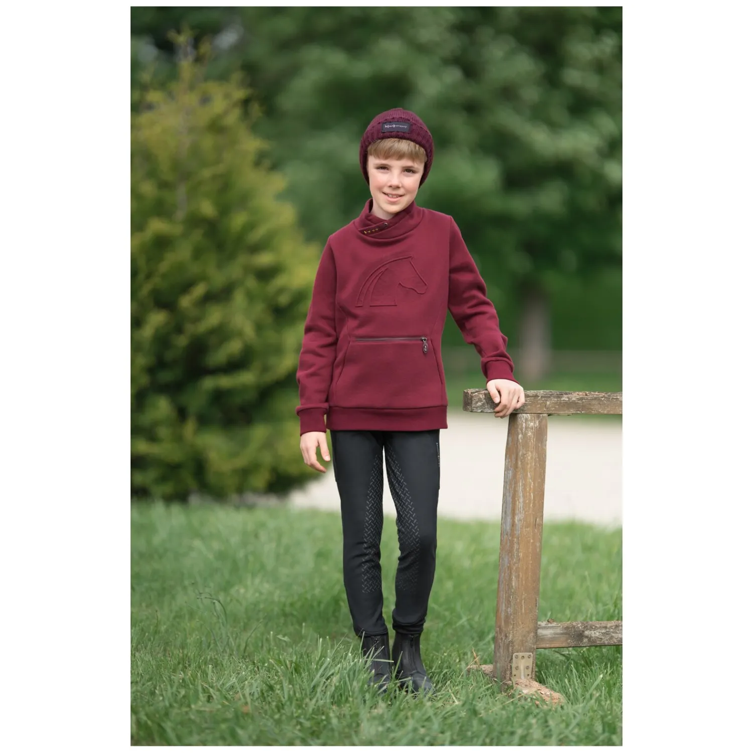 Kinder black forest kids Reithosen<Vollbesatz-Reithose Softshell Grip