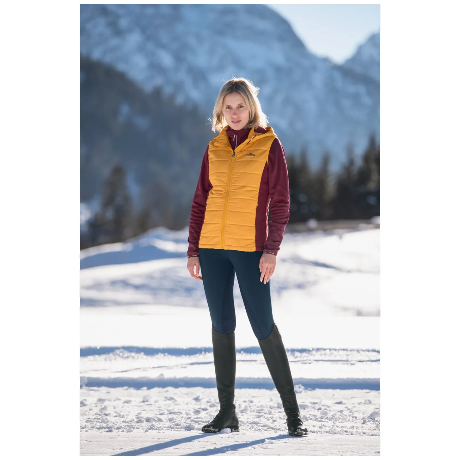 Damen Loesdau Westen<black forest Materialmix-Steppweste