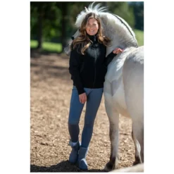 Damen Loesdau Reitjacken<forest Sherpa-Fleecejacke