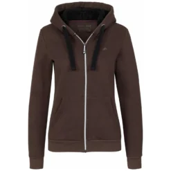 Damen Loesdau Reitjacken<black forest Sherpakapuzen-Sweatjacke