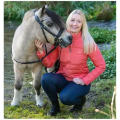 Damen Loesdau Reitjacken<black forest Steppjacke mit Stehkragen