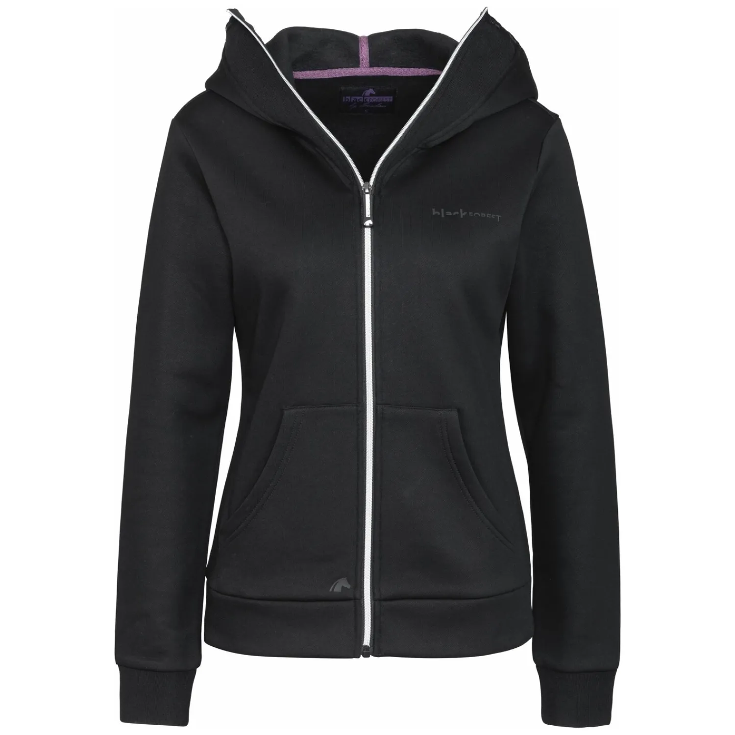 Damen Loesdau Reitjacken<forest Sweatjacke mit hohem Kragen