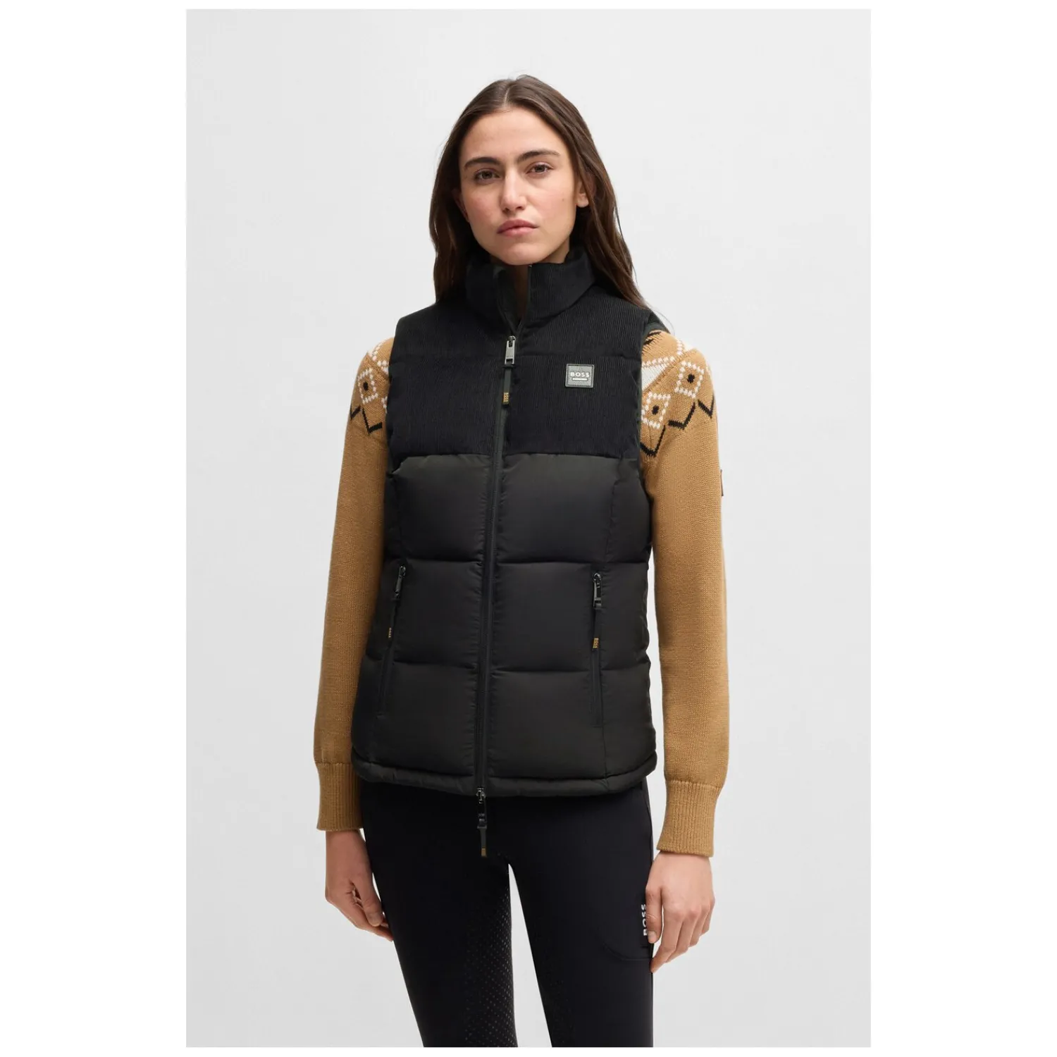 Damen BOSS EQUESTRIAN Westen<Pufferweste Vioa Cord