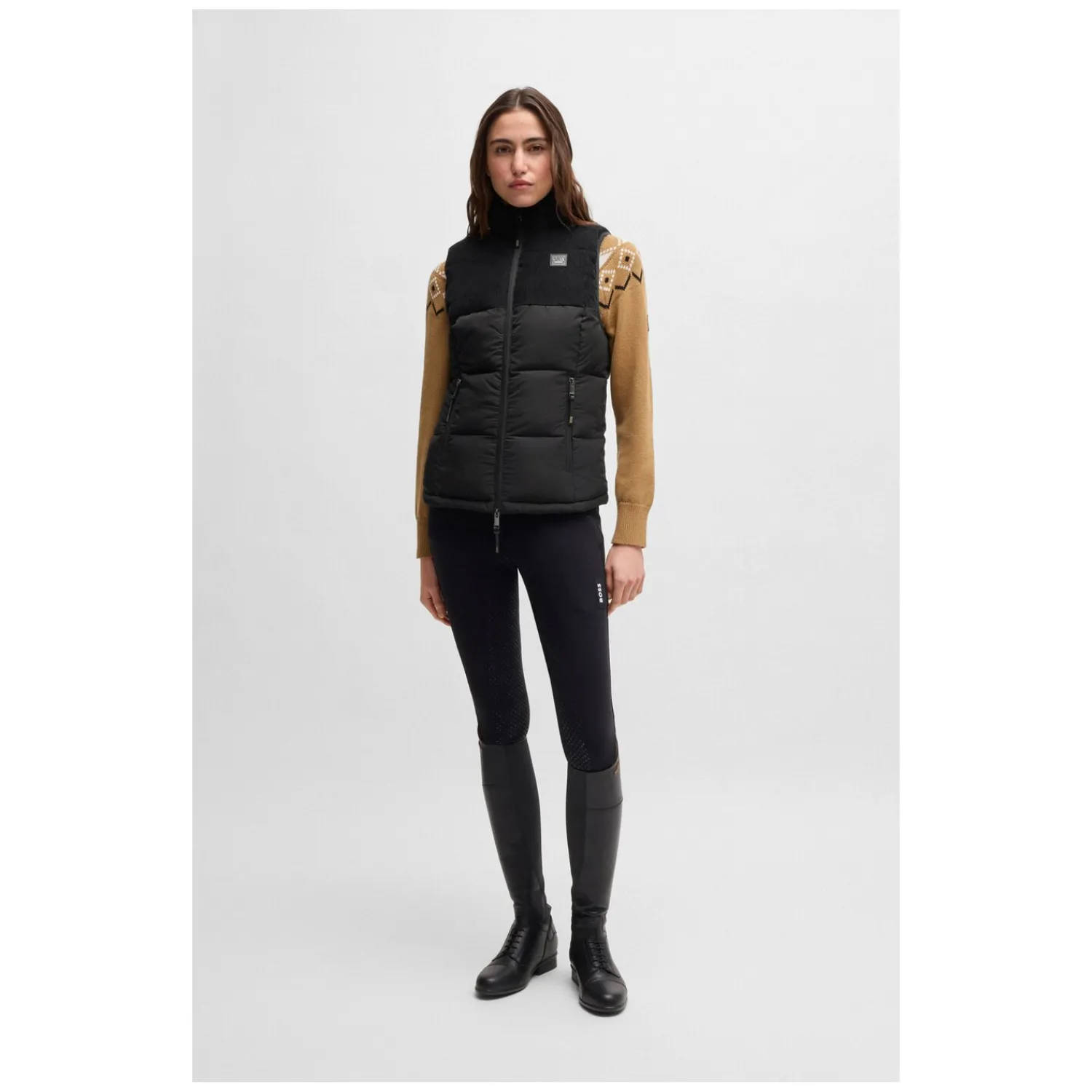 Damen BOSS EQUESTRIAN Westen<Pufferweste Vioa Cord