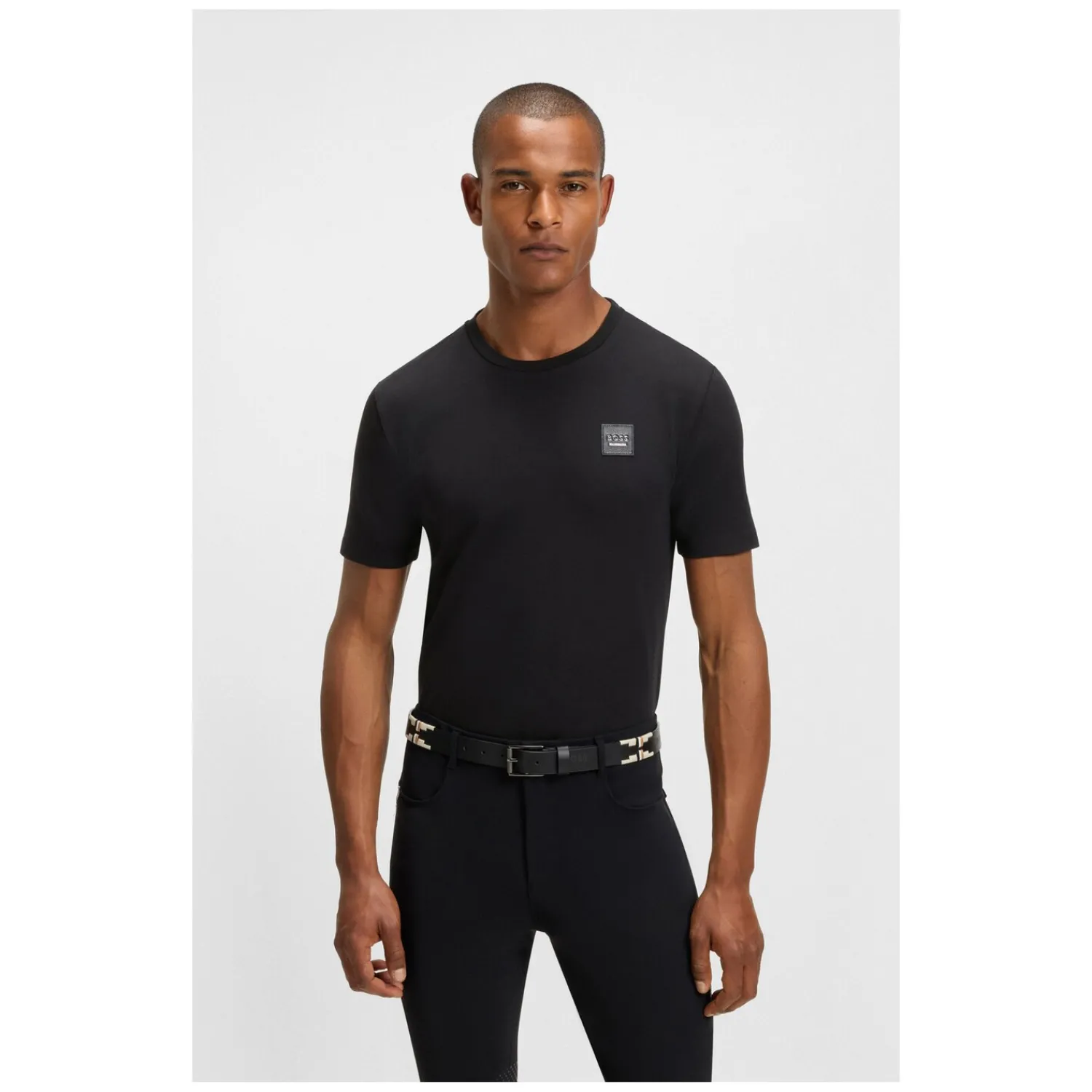 Herren BOSS EQUESTRIAN Polo & T-Shirts<T-hirt Pierce it Patch