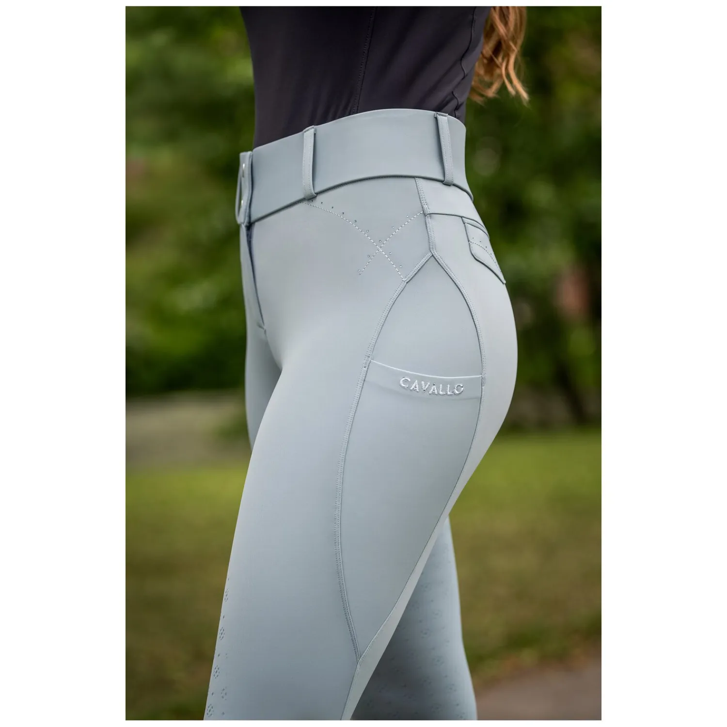 Damen Cavallo Reithosen<Gesäßeinsatz-Reithose CAVALCANDERA GRIP MOBILE