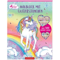 Loesdau Geschenke Für Reiter<COPPENRATH Malblock mit Glitzersteinen Einhorn-Paradies