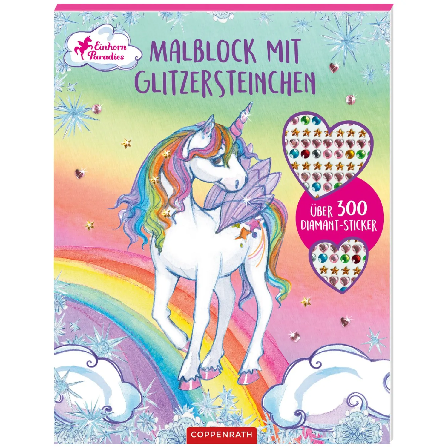 Loesdau Geschenke Für Reiter<COPPENRATH Malblock mit Glitzersteinen Einhorn-Paradies