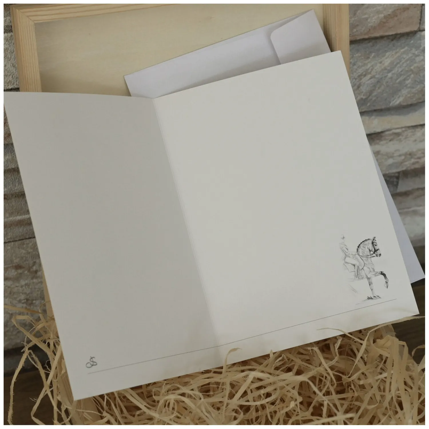 Loesdau Geschenke Für Reiter<DESIGNED LINES Grußkarte