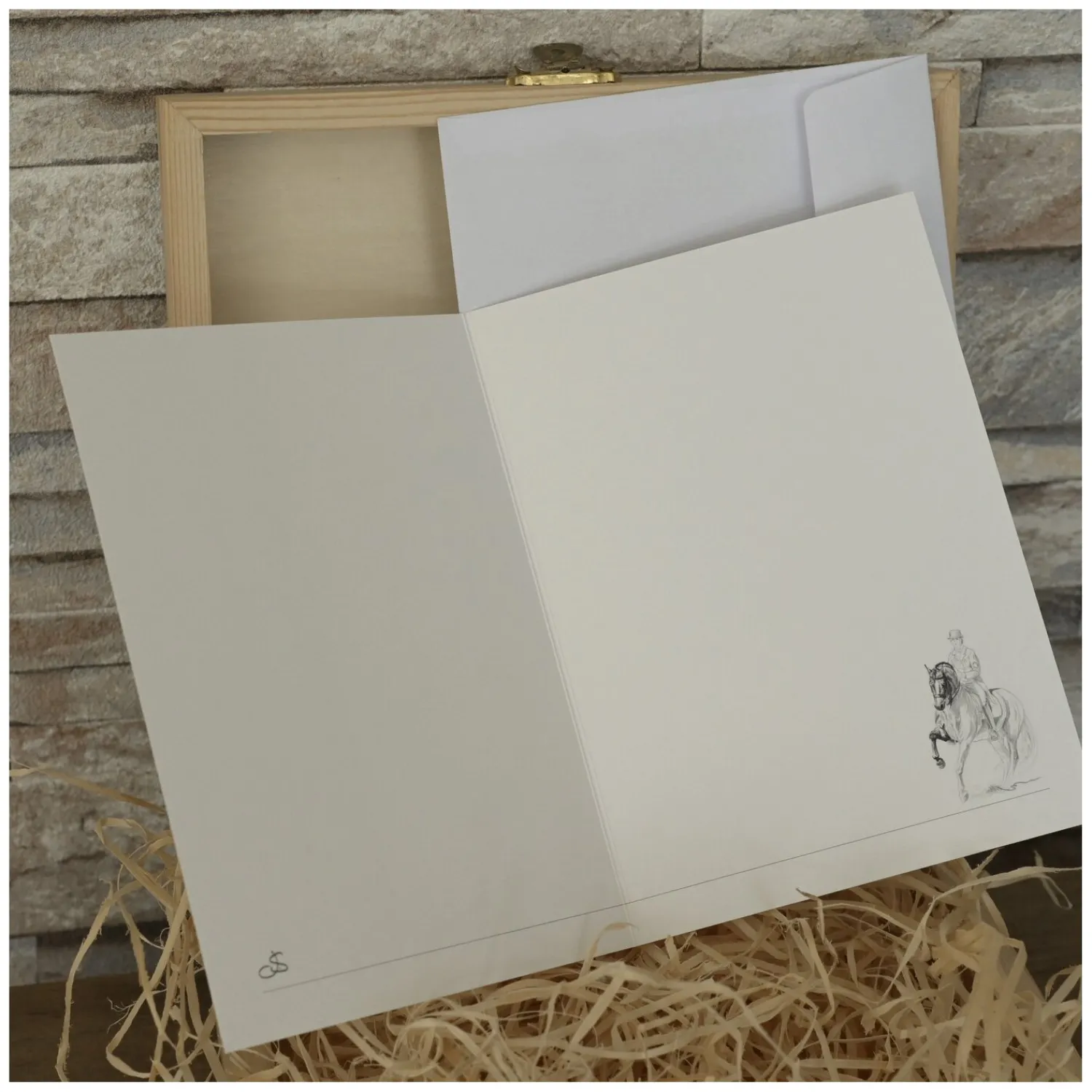 Loesdau Geschenke Für Reiter<DESIGNED LINES Grußkarte