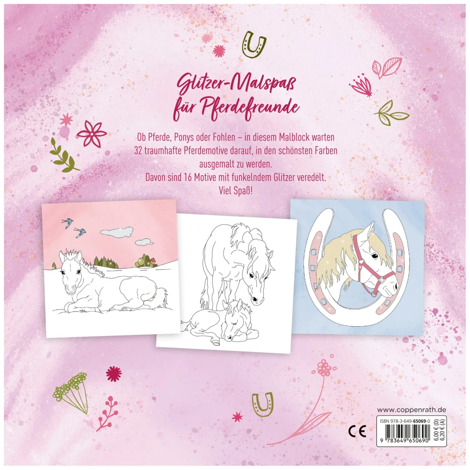 Loesdau Geschenke Für Reiter<DIE SPIEGELBURG Glitzer-Malblock Pferde FREUNDE