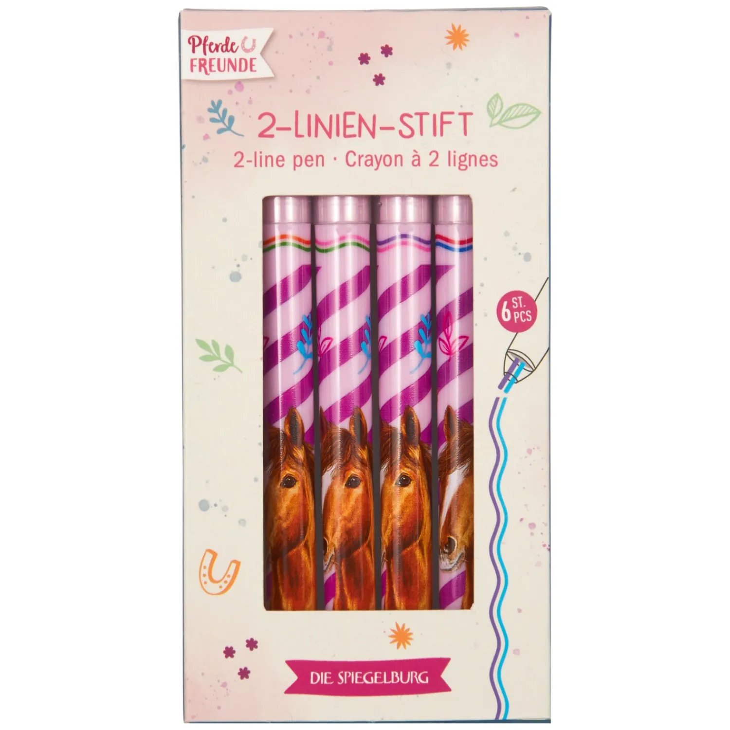 Loesdau Geschenke Für Reiter<DIE SPIEGELBURG 2-Linien-Stift Pferdefreunde