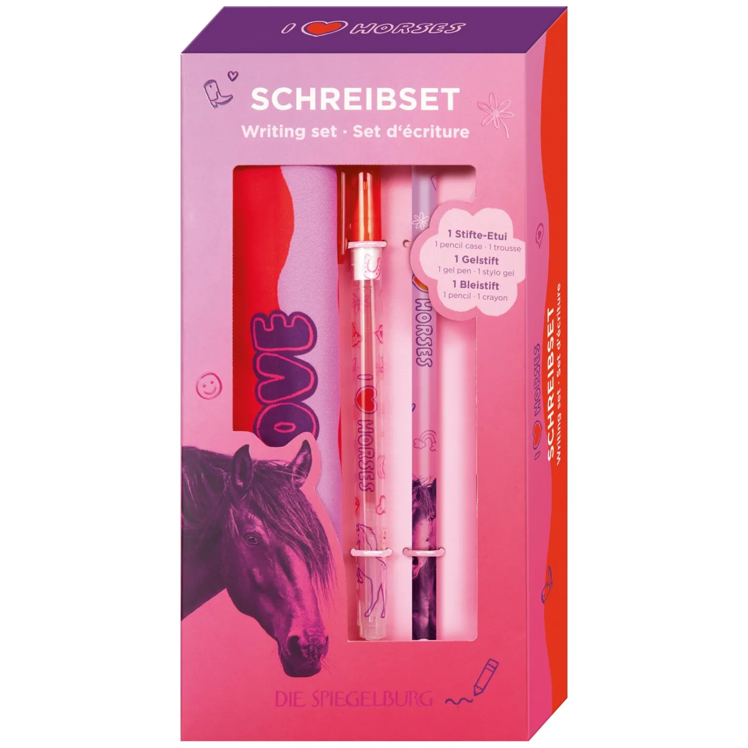 Loesdau Geschenke Für Reiter<DIE SPIEGELBURG Schreibset I LOVE HORSES