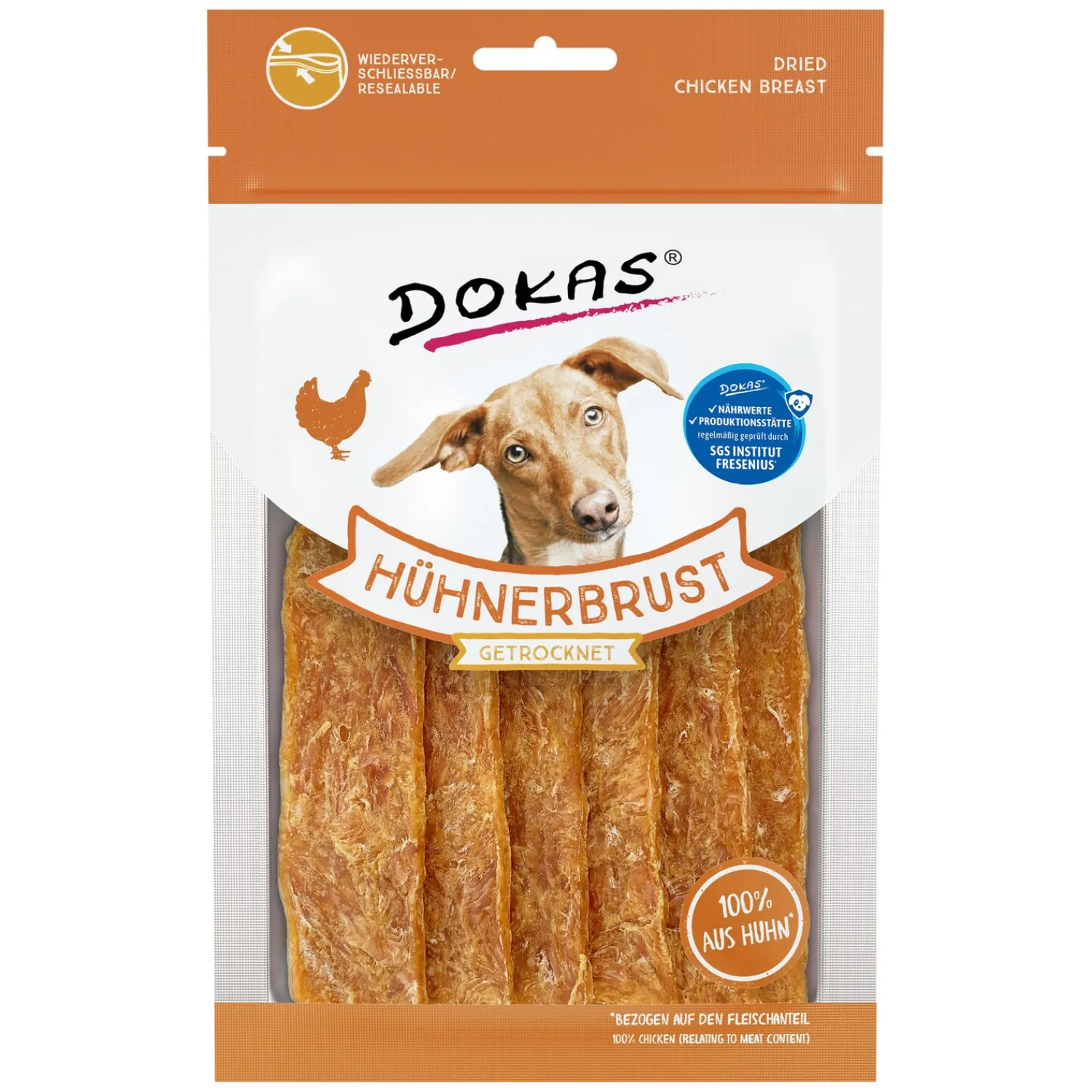 DOKAS Hundesnacks<Fleisch-Snack getrocknet