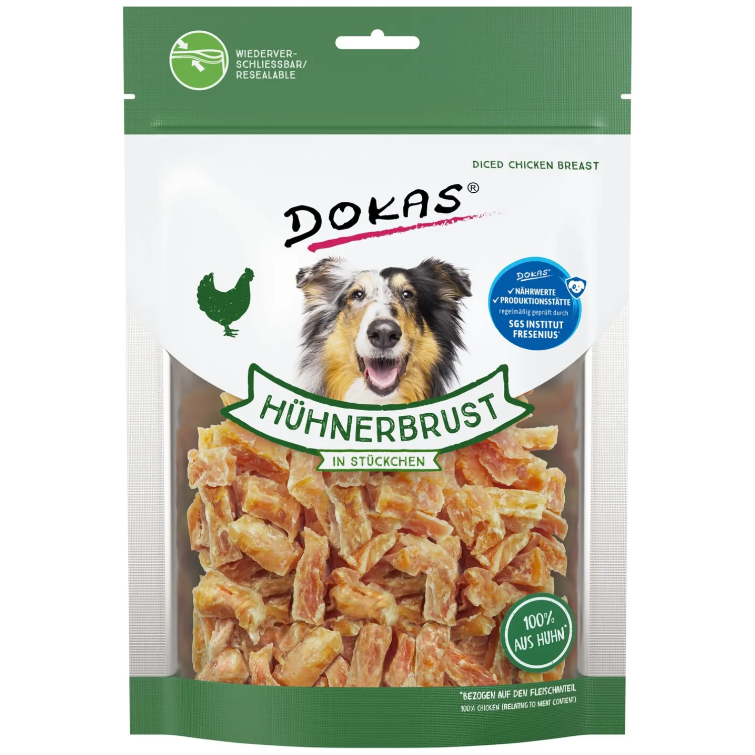 DOKAS Hundesnacks<Fleisch-Snack in Stückchen