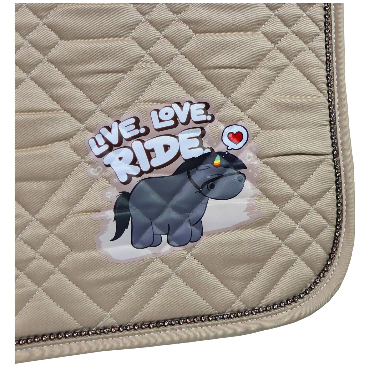 Loesdau Sättel & Zubehör|Schabracken<EQUEST Schabracke Cotton Cross Pummel Live Love Ride