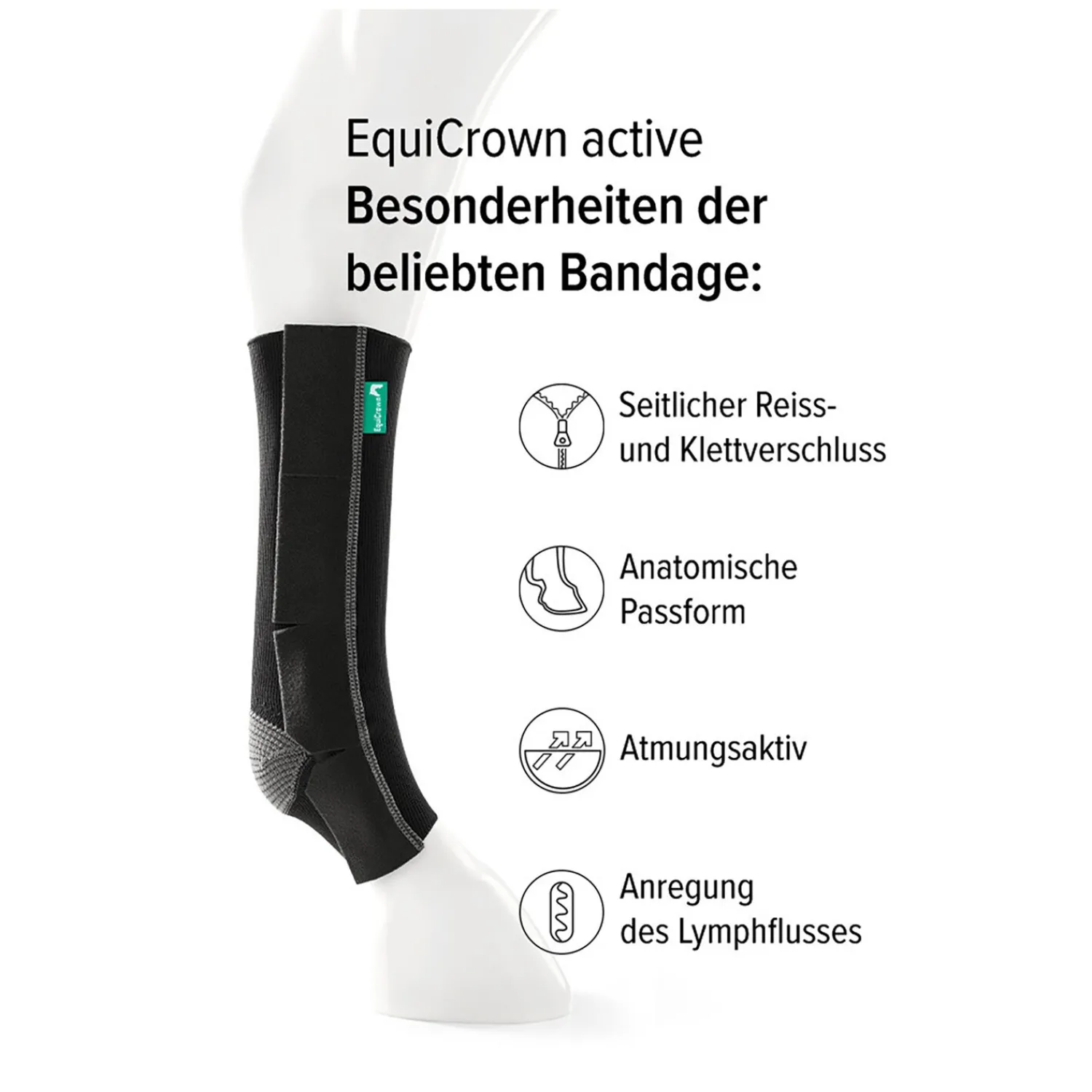 EquiCrown Abkühlen Und Regenerieren|Gamaschen<Kompressionsbandage active mit Reißverschluss