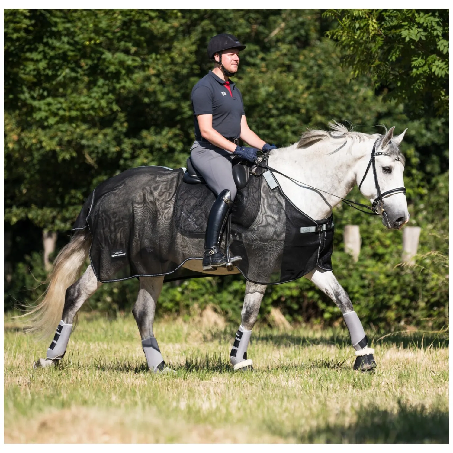 EQUINE-MICROTEC Fliegendecken|Pferdedecken<Fliegenausreitdecke MICRO MESH PROTECT
