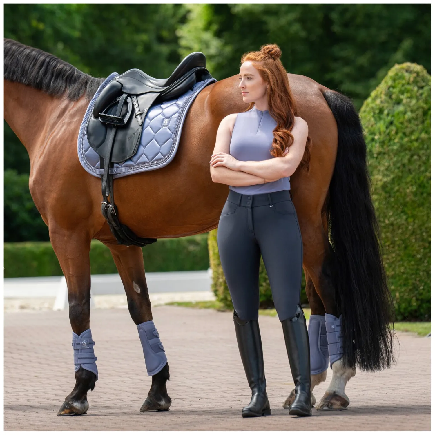 ESKADRON Classic Sports Sättel & Zubehör|Schabracken<Schabracke Satin Frills