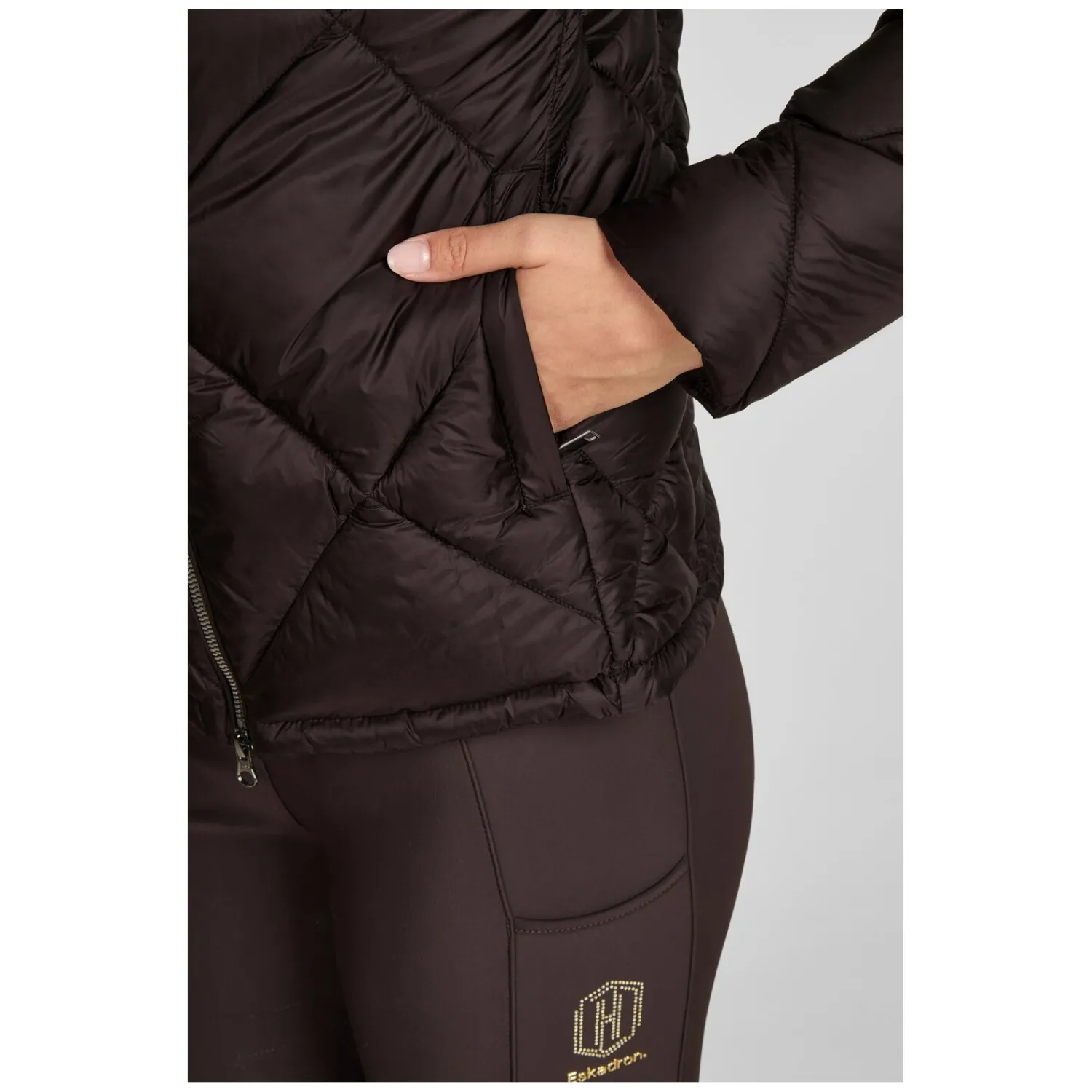 Damen ESKADRON Heritage Reitjacken<Steppjacke in Glanzoptik