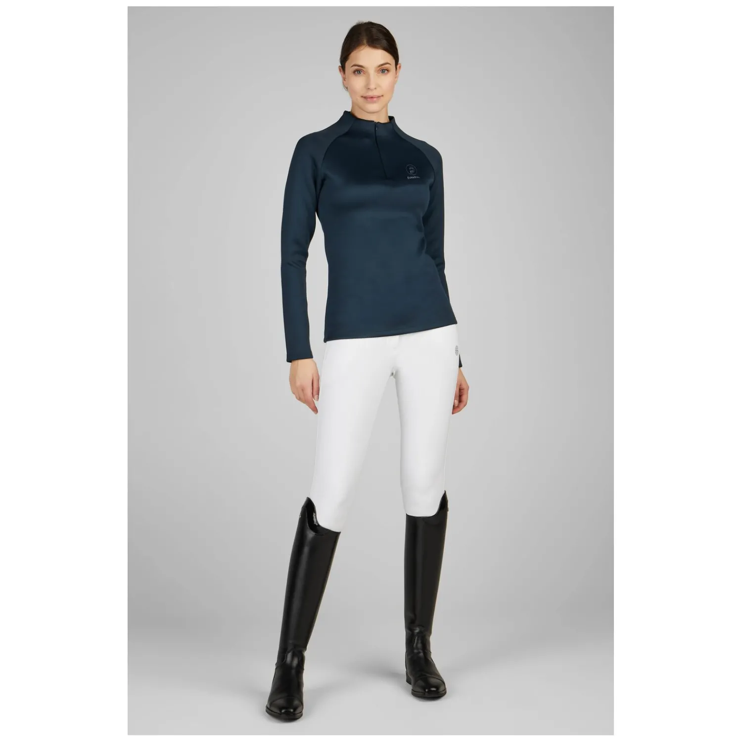 Damen ESKADRON Platinum Pullover & Hoodies<Haf Zip-Shirt Patinum