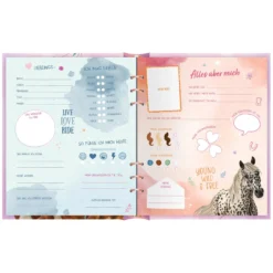 Loesdau Geschenke Für Reiter<Freundebuch Pferdefreunde mit Glitzerpatch, COPPENRATH
