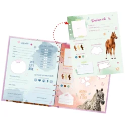 Loesdau Geschenke Für Reiter<Freundebuch Pferdefreunde mit Glitzerpatch, COPPENRATH