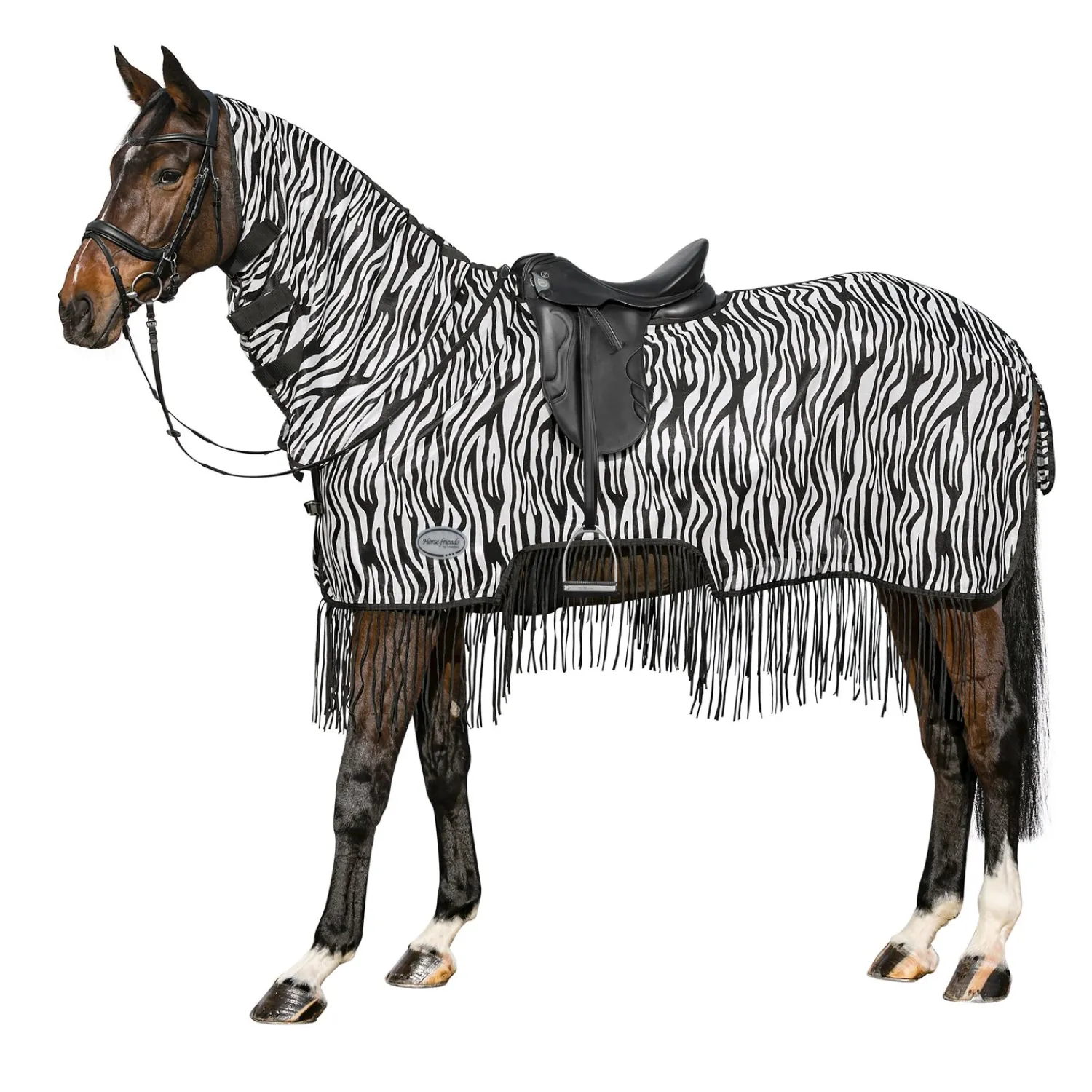 Loesdau Fliegendecken|Pferdedecken<Horse-friends Ausreitdecke Moers mit Fransen