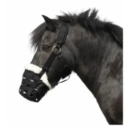 Horse-friends Maulkörbe & Fressbremsen<Maulkorb mit Fell