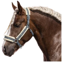 Horse-friends Halfter<Webhalfter Vigo mit Kunstfell