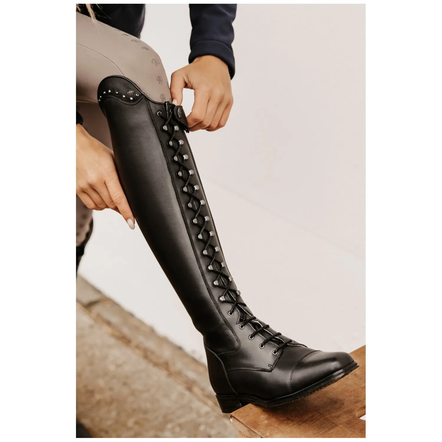 Königs Lederreitstiefel<Schnürstiefel Premium Milano