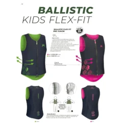 KOMPERDELL Geschenke Für Reiter|Sicherheitswesten<Rückenprotektor BALLISTIC FLEX FIT PRO - JUNIOR