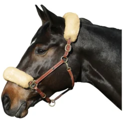 Loesdau Trensen<Echt-Lammfell-Nasen- oder Genickschutz für Ponys