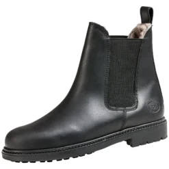 Loesdau Reitstiefeletten|Winterreitstiefel & -Schuhe<Fettleder-Jodhpurstiefel mit Lammfell