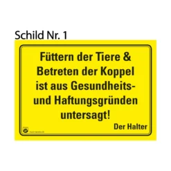 Loesdau Stalltafeln & Schilder<Hinweisschild