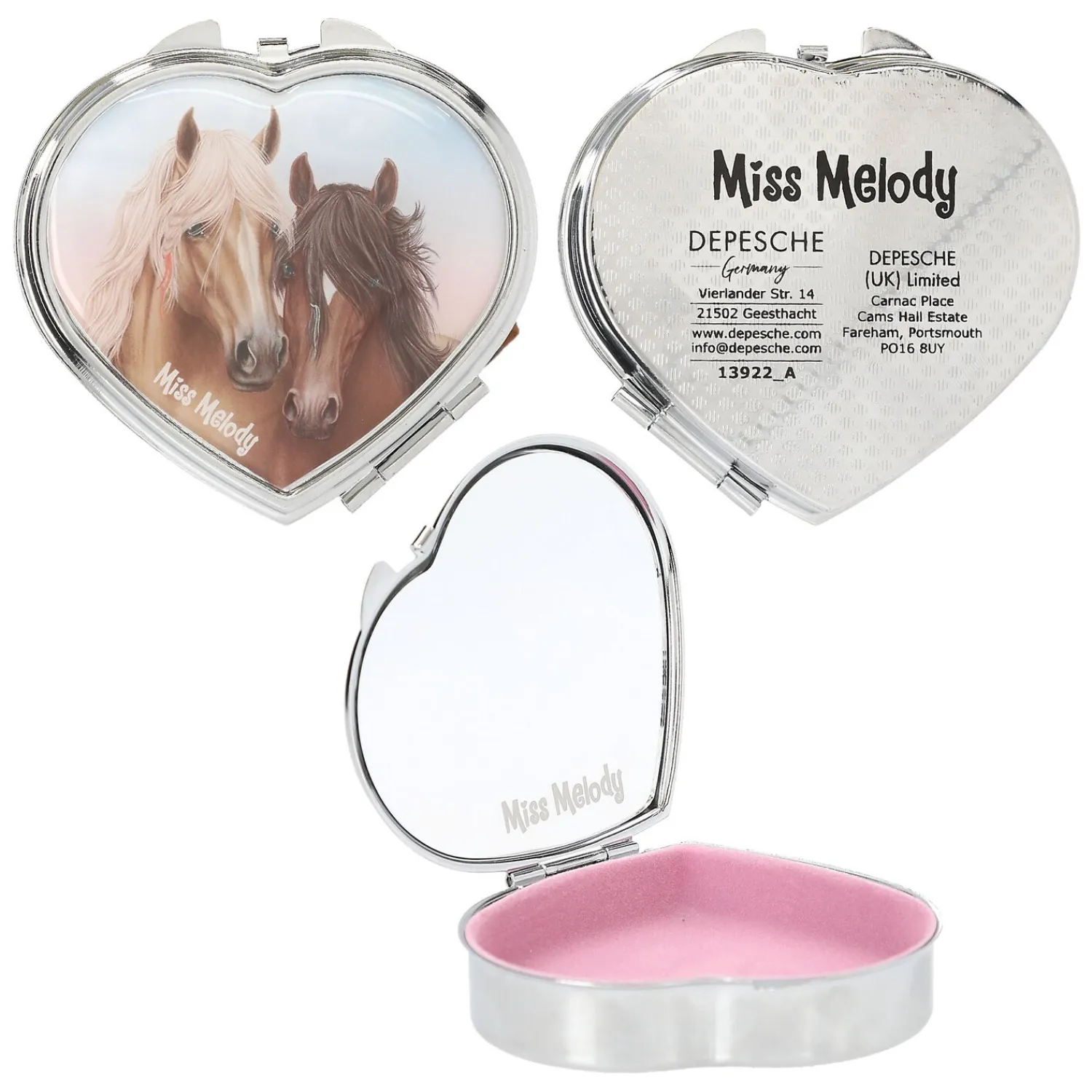 Loesdau Geschenke Für Reiter<Miss Melody Metalldöschen mit Spiegel