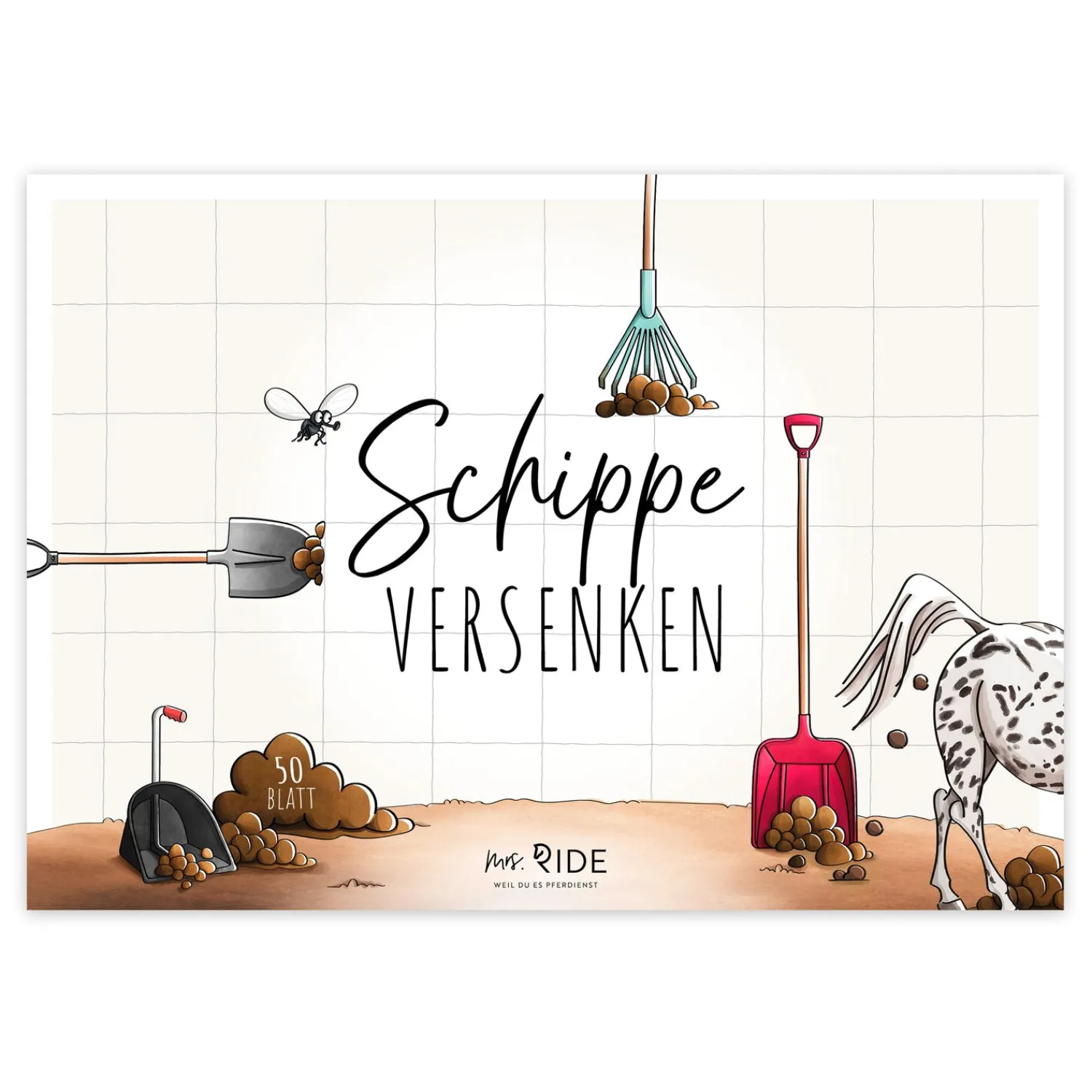 Loesdau Geschenke Für Reiter<mrs. RIDE Spielblock Schippe versenken